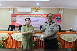 Pemkab-Polres MoU Pengawasan Dandes 2018