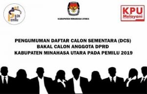 Ini Daftar Calon Sementara DPRD Minahasa Utara 2019