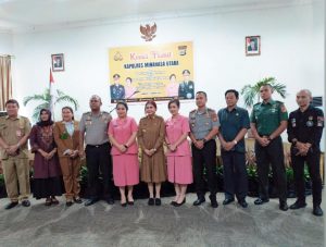 Bupati VAP Hadiri Kenal Pamit Kapolres Minut – Pemkab Beri Apresiasi