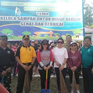 Peringati NPSN, Pemkab & Polres Minut Bersih Lingkungan Bersama