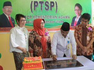 Mudahkan Akses Pelayanan Publik, Kemenag Minut Luncurkan PTSP