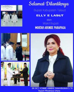 VAP Ucapkan Selamat Atas Dilantiknya Bupati & Wakil Bupati Talaud