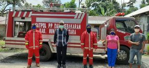 Semperot Disinfektan Di Desa Wusa, Pemkab Minut Serius Berantas COVID-19