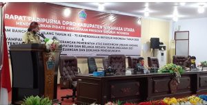 Bupati Minut Sampaikan Rancangan Perubahan KUA dan PPAS Tahun Anggaran 2020
