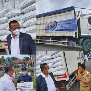 Kujungi BPBAT Tatelu, Edy Prabowo Lepas 2 Truk Pakan Menuju Halmahera