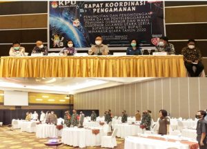 Dihadapan Forkopimda Minut, KPU RI Tegaskan Protokoler  Kesehatan di 09 Desember