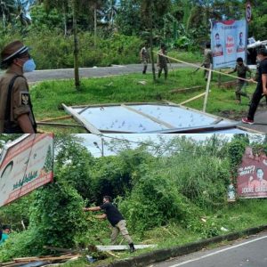 Tertibkan 29 APK, Bawaslu Minut Apresiasi Kerja Sama Satpol PP dan TNI/Polri