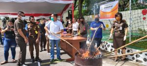 Pemusnahan Barang Bukti Oleh Kejari Minut
