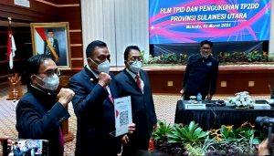 Percepat Penerapan dan Perluasan Elektronifikasi Pemda, Gubernur Olly Dondokambey Kukuhkan TP2DD Sulut