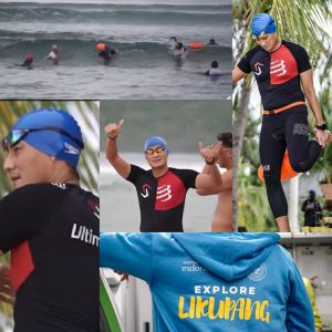 Mencoba olahrahga Triathlon, Sandiaga Uno Puji Keindahan Alam Likupang