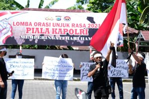 Rebutkan Piala Kapolri, Polda Sulut Gelar Lomba Orasi Unjuk Rasa 2021