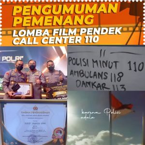 Semarakkan Hari Bhayangkara ke-76 Film Pendek Call Center 110 Polres Minut Raih Juara Satu