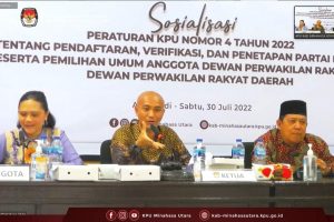 Sosialisasikan PKPU No 4 Tahun 2022, Lumanauw:Penyelenggara Pemilu Jaga Integritas