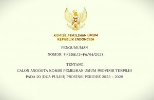 KPU RI Umumkan Calon Anggota KPU Terpilih Pada 20 Provinsi, di Sulut Muncul Tiga Nama Incumbent 
