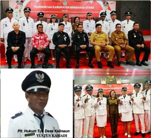 Kali Kedua Dilantik Jadi Penjabat Hukum Tua Desa Kalinaun, Yustus Kasiadi :Tetap Memelihara Visi-Misi  JGKWL