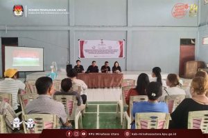 Pendidikan Pemilih Desa Pemilu oleh KPU Minut