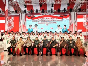 Paskibraka 2023 Minahasa Utara Dikukuhkan, Siap Kibarkan Merah Putih