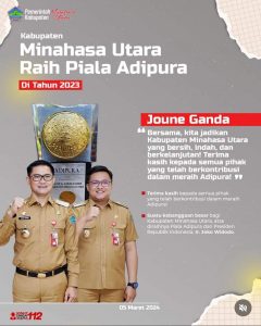 Minut Raih Adipura Kategori Kota Kecil