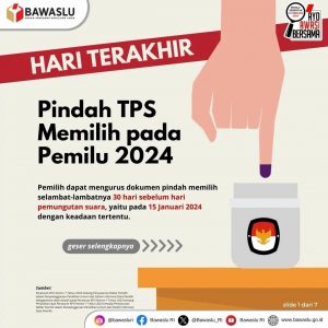 Bawaslu Ingatkan Persyaratan Pindah Memilih dan Dokumen Pendukung yang Dibutuhkan