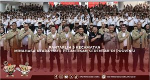 386 Petugas Pemutakhiran Data Pemilih KPU Minut Dilantik