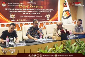 KPU Minut Berkoordinasi bersama Badan Adhoc Bahas Tahapan Coklit