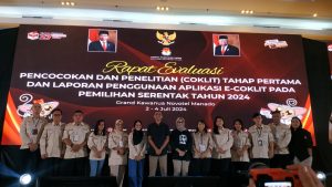 Ireine Buyung Hadiri Evaluasi Coklit Pertama dan Laporan Penggunaan Aplikasi e-coklit oleh KPU Sulut