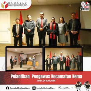 Panwascam Kema Dilantik, Ambar: Laksanakan Tugas Profesional