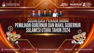 KPU Sulut Sosialisasikan Pilkada Damai Pemilihan Gubernur dan Wakil Gubernur Tahun 2024