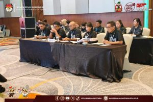 KPU Minut Mengikuti Rapat Pleno Terbuka Rekapitulasi dan Penetapan DPT Tingkat Provinsi