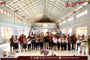 Diseminasi Pengamanan Tahapan Pilkada 2024 oleh KPU Minut di Airmadidi