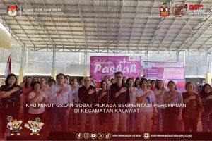Program SOBAT Pilkada KPU Minut Sosialisasi ke Basis Pemilih Perempuan