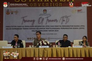 TOT Bimtek KPPS kepada Badan Adhoc Pemilihan 2024 se-Minut