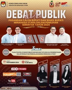 Saksikan Debat Publik Kedua Paslon Bupati & Wakil Bupati Jumat 1 November 2024