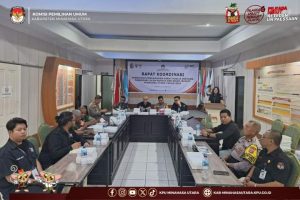 Matangkan Debat Publik Pertama, KPU Minut Rakor Bersama TNI-Polri
