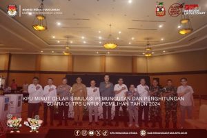 KPU MINUT GELAR SIMULASI PEMUNGUTAN DAN PENGHITUNGAN SUARA DI TPS UNTUK PEMILIHAN TAHUN 2024