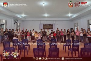 KPU MINUT GELAR PEMBERIAN SANTUNAN KEPADA ANAK YATIM