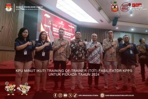 KPU MINUT IKUTI TRAINING OF TRAINER (TOT) FASILITATOR KPPS UNTUK PILKADA TAHUN 2024