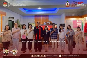 KPU MINUT GELAR PELANTIKAN PAW PPS