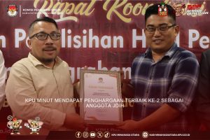 KPU MINUT MENDAPAT PENGHARGAAN TERBAIK KE-2 SEBAGAI ANGGOTA JDIH
