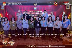KPU MINUT IKUTI RAPAT PERSIAPAN PENGADAAN PEGAWAI PPPK GELOMBANG II
