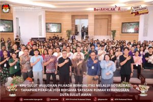 Sasar Pemilih Pemula dan Muda, KPU Sulut Sosialisasi Tahapan Pilkada 2024 bersama Yayasan Rumah Kebangsaan Duta Sulut Aman