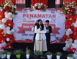 Penamatan 360 Siswa SMP 8 Manado, Marching Band Turut Tampil
